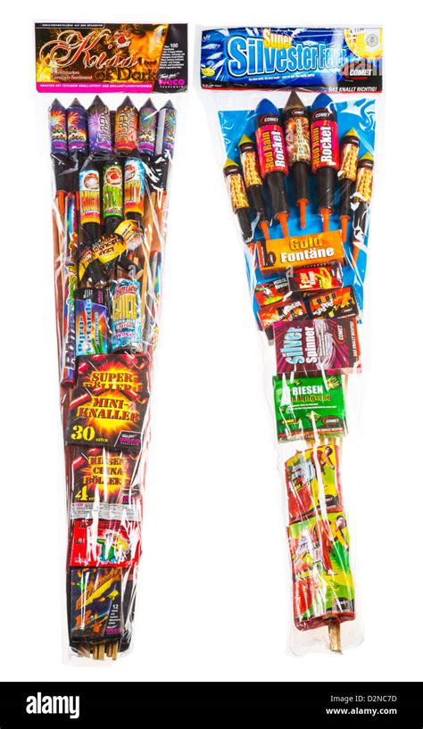 Different types of firework rockets, missiles Stock Photo - Alamy