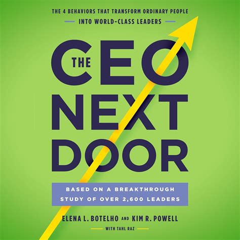 Amazon.com: The CEO Next Door: The 4 Behaviors that Transform Ordinary