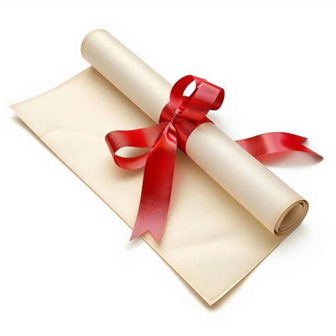 premium photo graduation certificate scroll