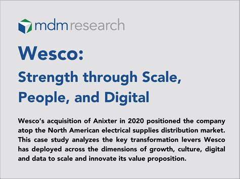 wesco case study modern distribution management