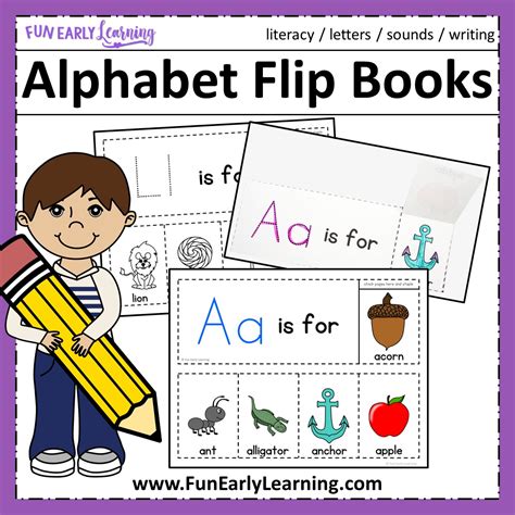 Alphabet Flip Books Letters And Phonics Activity For Preschool And Kinder