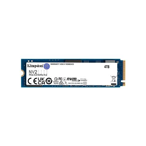 Kingston NV2 4TB PCIE Gen 4 M.2 NVME