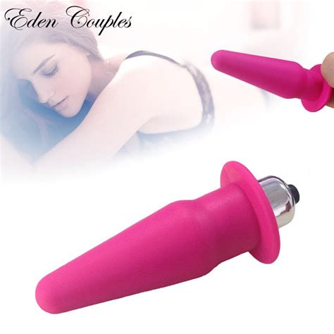 Silicone Prostate Massage Anal Plug G Spot Vibrator For Women Man Vibrating Butt Plug Small Sex
