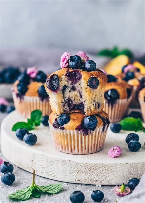 Blaubeermuffins Saftig Einfach Vegan Bestes Rezept Bianca