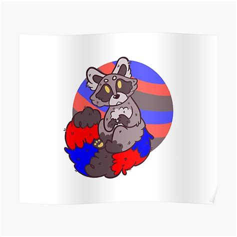 Pride Raccoon Polyamorous Poster By Epoxxalypz Redbubble