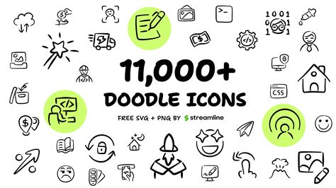 Hand Drawn Free Icons Freehand Vector Icon Set Svg Png Figma