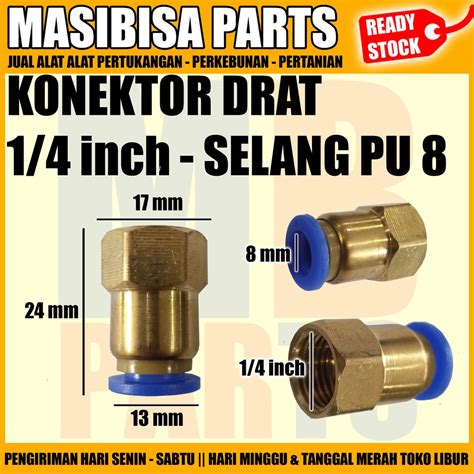 Jual Konektor Slip Lock Tembaga Mm Drat Dalam Shopee Indonesia