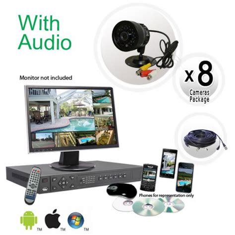 8 Security Camera System with Audio