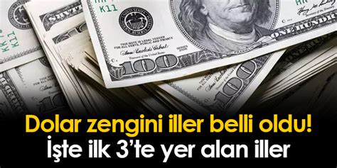 Dolar Zengini Iller A Kland Te Ilk Te Yer Alan Iller Trabzon