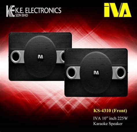 KS-4310 IVA 225W 10 inch Karaoke Speaker | Lazada