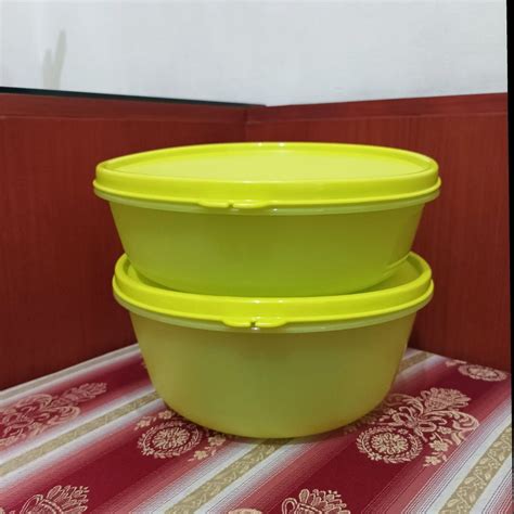 Food Container Kotak Toples Makanan Modular Bowl Tupperware Hijau 1L