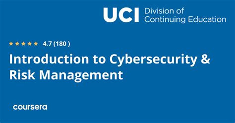Introduction to Cybersecurity & Risk Management | Coursera