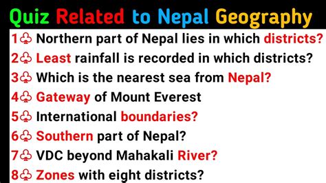 Nepal Quiz Geography Gk Questions And Answers Geography Gk Questions