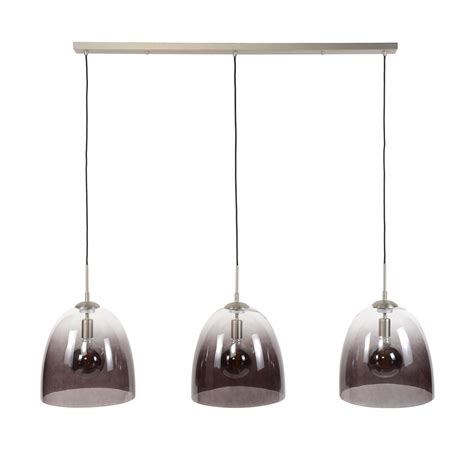 Glazen Hanglamp Met 3 Ovale Kappen Santa Shaded LUMZ