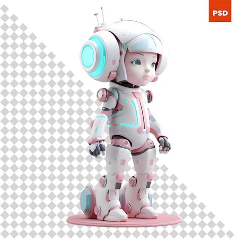 Render 3d De Una Linda Chica Astronauta En Traje Espacial Archivo PSD