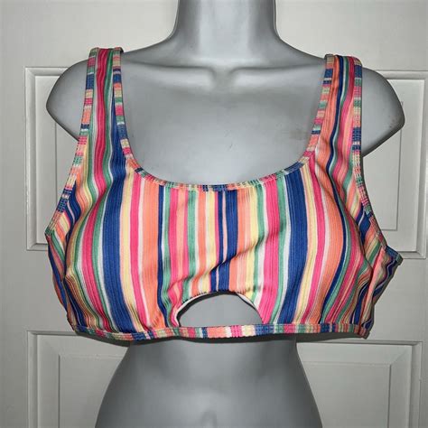 NO Boundaries Swim Top Bikini Juniors Size XL 15 17 S Gem