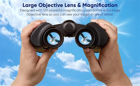 Praktica Falcon 12x50 Binoculars - Porro Prism, Fully Coated Lenses ...