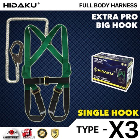 Jual HIDAKU Full Body Harness Type X3 SINGLE HOOK Safety Belt HIDAKU