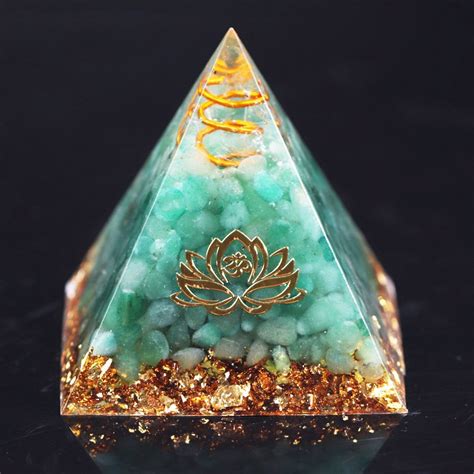 Gorgeous Green Aventurine Orgonite Pyramid Orgone Pyramids