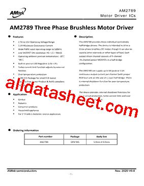 AM2789 Datasheet(PDF) - AMtek SEMICONDUCTORS CO., LTD