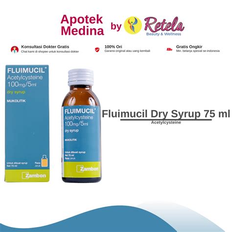 Jual Fluimucil Dry Syrup 75ml Shopee Indonesia