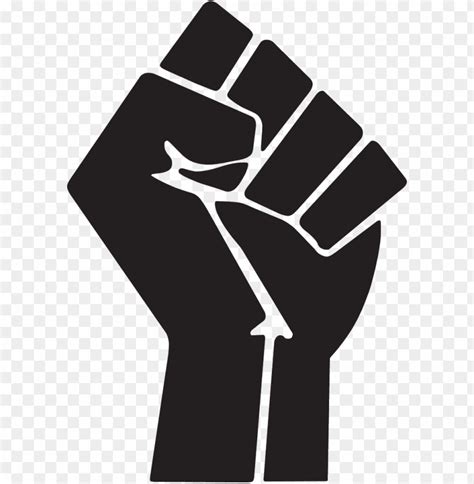 Raised Fist Symbol Clip Art Black Power Fist Png Transparent With