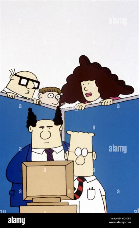 DILBERT, Wally, Pointy-Haired Boss, Alice, Dilbert, 1998-2000 Stock Photo - Alamy