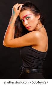 Tall Athletic Brunette Nude Deep Shadow Stock Photo Shutterstock