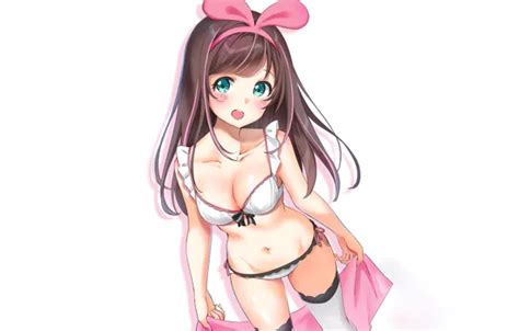 Wallpaper Girl Sexy Lingerie Pantsu Bra Cleavage Panties Thighhighs For Mobile And