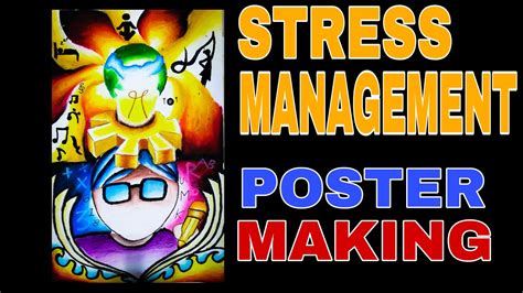 Poster Making About Stress Management ︱simple Idea︱alex In Art Tv Youtube