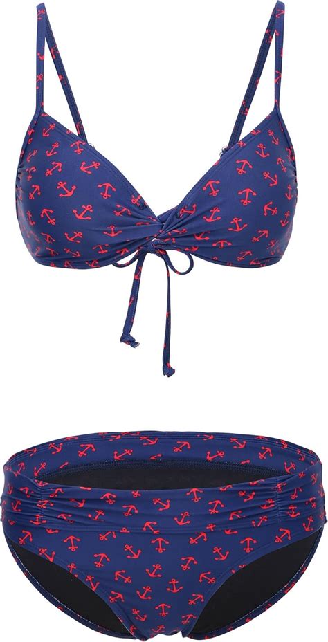 Amazon BAWDY Women S Summertime Sexy Push Up Padded Pc Bikini Set Full Coverage Bottom