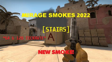 Tickrate Essential Mirage Smokes Stairs Cs Go Youtube