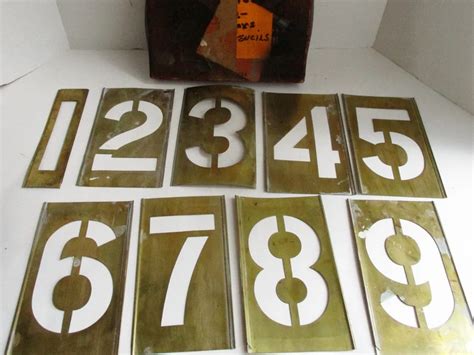 Vintage brass stencils 5 your choice reese s adjustible lockedge