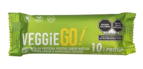 Veggie Go Barras Con 10g De Proteína Vegana 8 Piezas Meses Sin