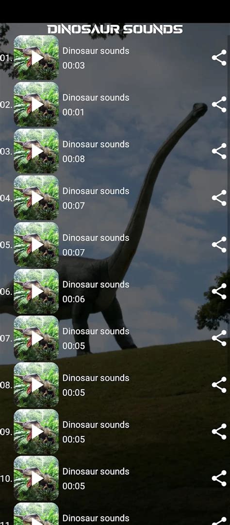 Скачать приложение Dinosaur sounds на ПК с помощью эмулятора LDPlayer