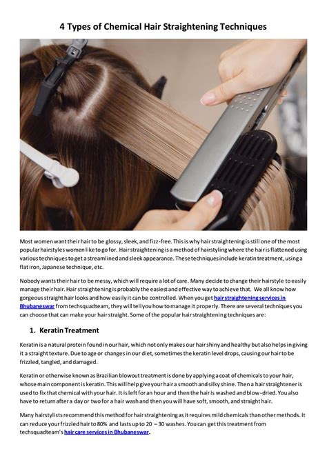 Types Of Chemical Hair Straightening Techniques By Techsquadteam Issuu