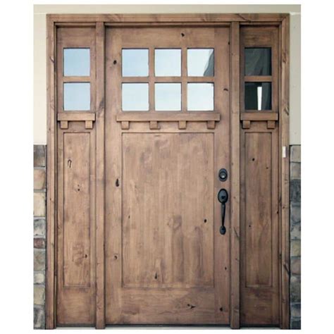 Krosswood Doors In X In Craftsman Knotty Alder Panel Lite