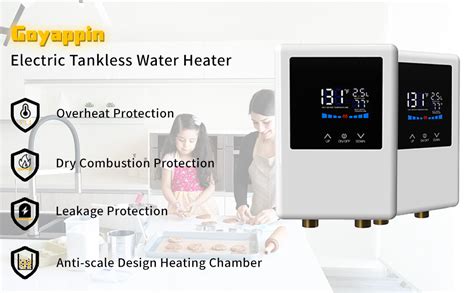 Tankless Water Heater Electric V W Instant Hot Water Heater Under Sink On Demand Hot