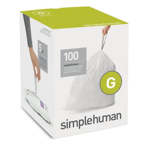 Simplehuman Code G Custom Fit Drawstring Trash Bags 30 Liter 8