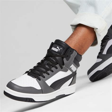Кросівки Rebound Sneakers | Колір: Білий | PUMA White-PUMA Black-Shadow ...
