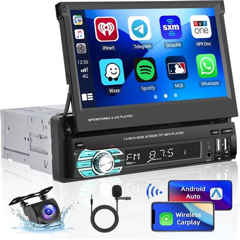 Hikity 1 Din Autoradio Mit Wireless Carplay Android Auto Radio Mit