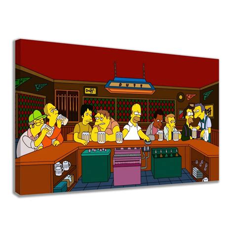 Quadro Decora O S Rie Simpsons Sala Quarto Tela Canvas Kit Submarino