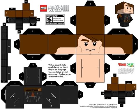 Le Patron 1 Paper Toy Activité Anniversaire Et Star Wars