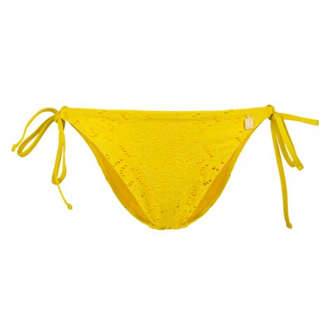 Annadiva Swim Mango Paradise Bikini Hose mit Seitlichen Bändern Yellow Annadiva