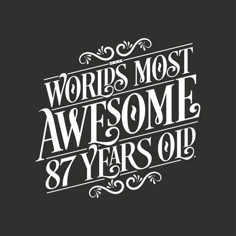 years birthday typography design worlds  awesome  years
