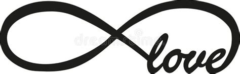 Endless Love With Infinity Sign Stock Vector Illustration Of Hearts Sign 107163007