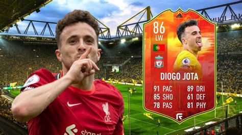 FIFA 22 NUMBERS UP DIOGO JOTA 86 PLAYER REVIEW FIFA22 ULTIMATE TEAM