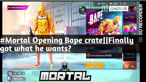 Mortal Opening Bape Crate Finally Got Mythic To Item Funny Commentary