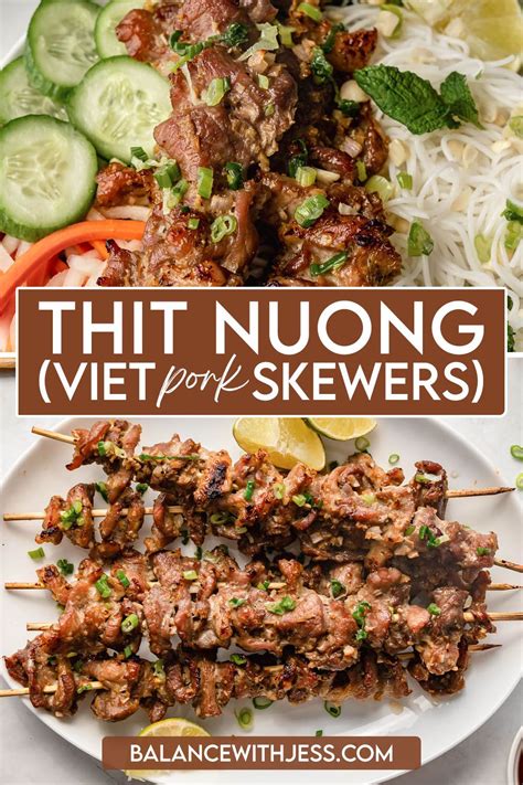 Thit Nuong (Vietnamese Pork Skewers) | Recipe | Pork skewers ...