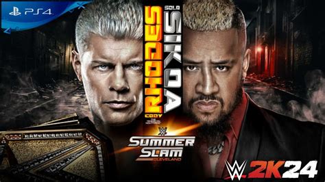 Cody Rhodes Vs Solo Sikoa At Summerslam Cody Rhodes Vs Solo